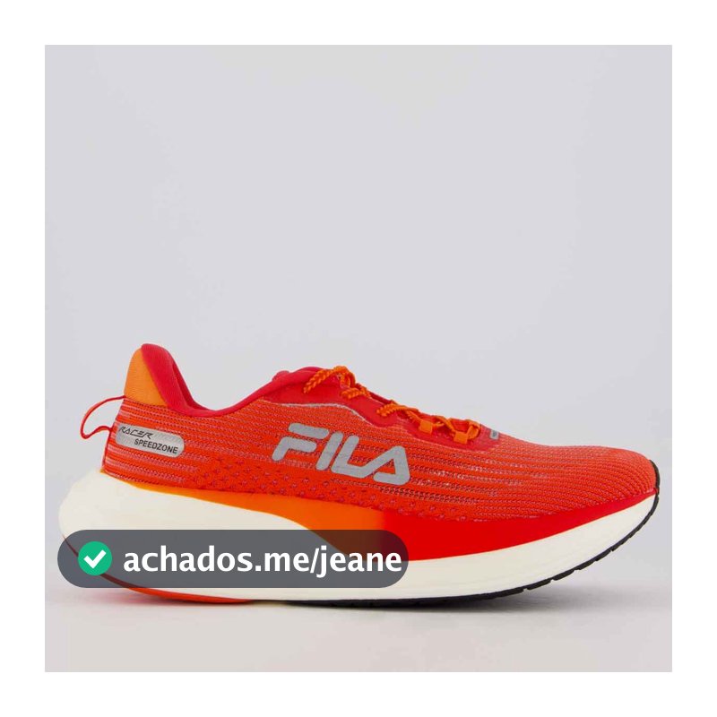 Tênis Fila Racer Speedzone Vermelho e Laranja