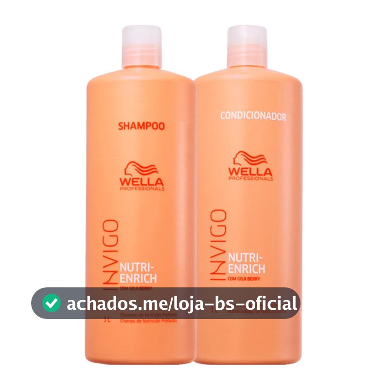 Kit Wella Invigo Nutri Enrich Shampoo E Condicionador 1 Litro