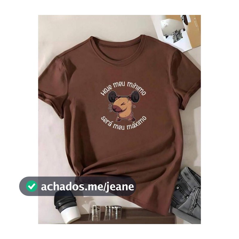 Camiseta Feminina Capirava Fitness Blusa Academia Meme 100% Algodão