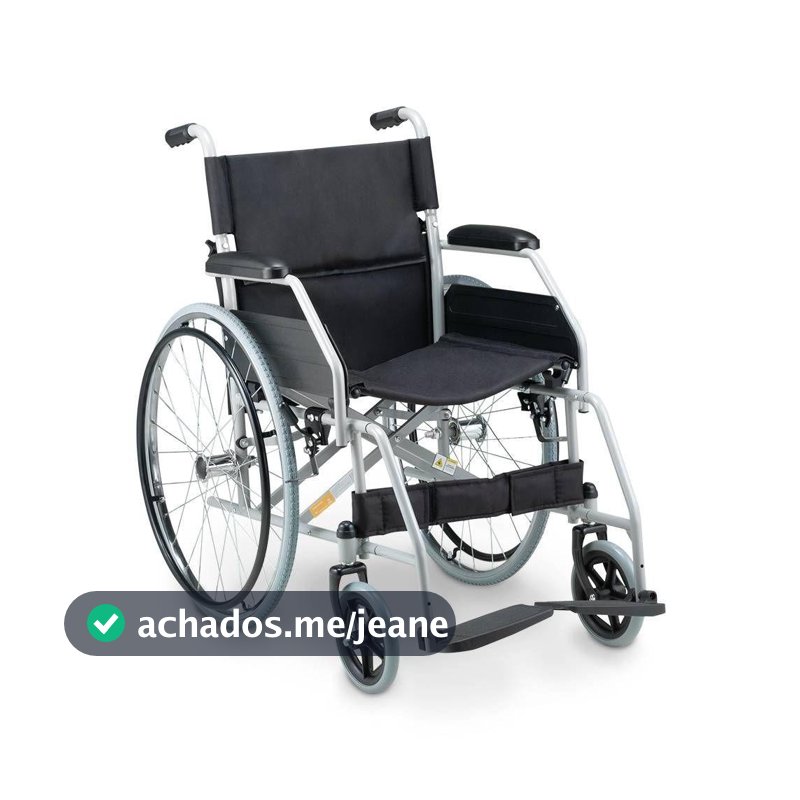 Cadeira de Rodas Dobravel Dellamed em Aço até 120KG D100 5588