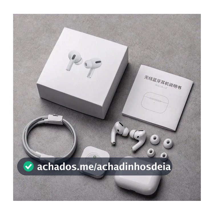 I Fone de Ouvido Sem Fio Airpods PRO Com Cancelamento De Ruído Bluetooth  Pop-Up para iOS Android