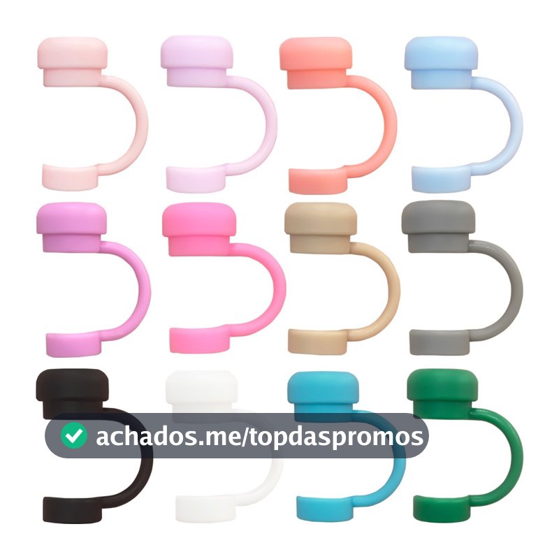 1 Peça Em Forma De Cogumelo E Coelho 10mm Capa De Palha Stanley Compatível30 40 Onças Capas De silicone Reutilizáveis Ta