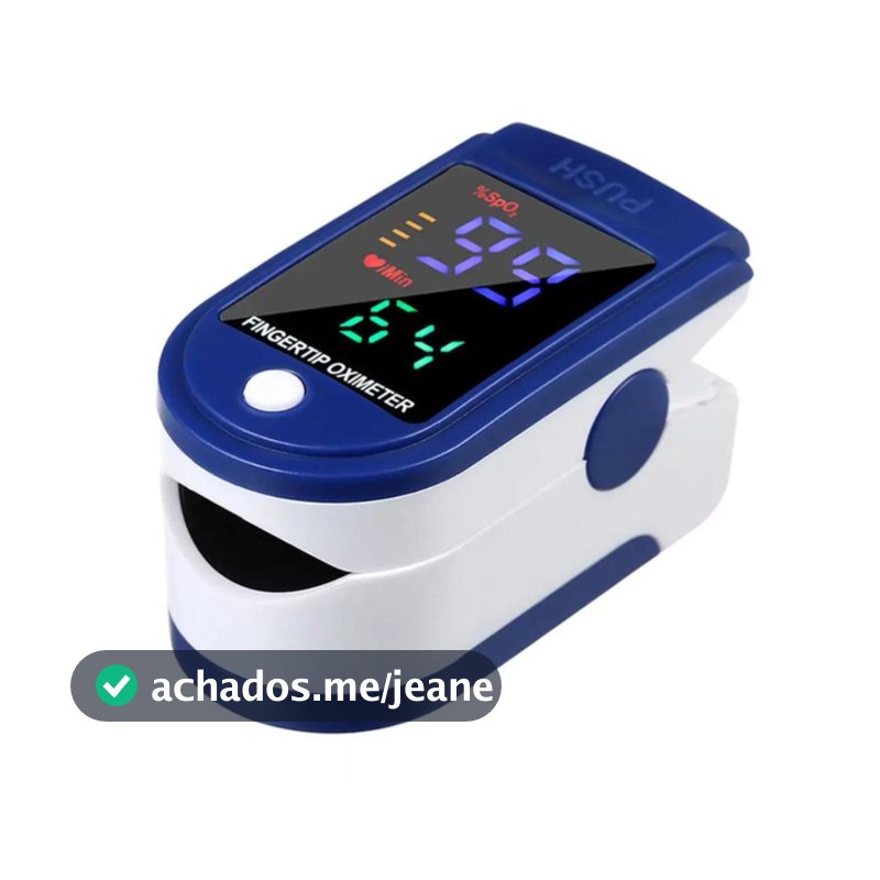 Oxímetro de Dedo de Pulso Digital Batimento Cardíaco Monitor de Frequência