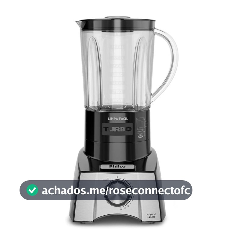 Liquidificador Philco PLQ1430P Limpa Fácil 127V  - Preto