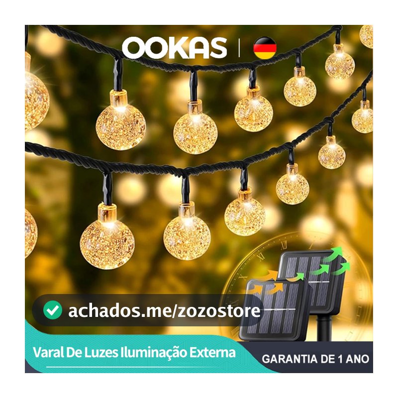 OOKAS 5/7/12M LED Varal De Luzes Iluminação Luzes De Natal Externa Decoração For Gambiarra Casamento Jardim