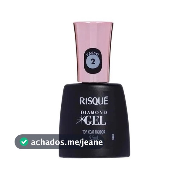 Top Coat Fixador Risque Diamond Gel Cremoso 9,5Ml