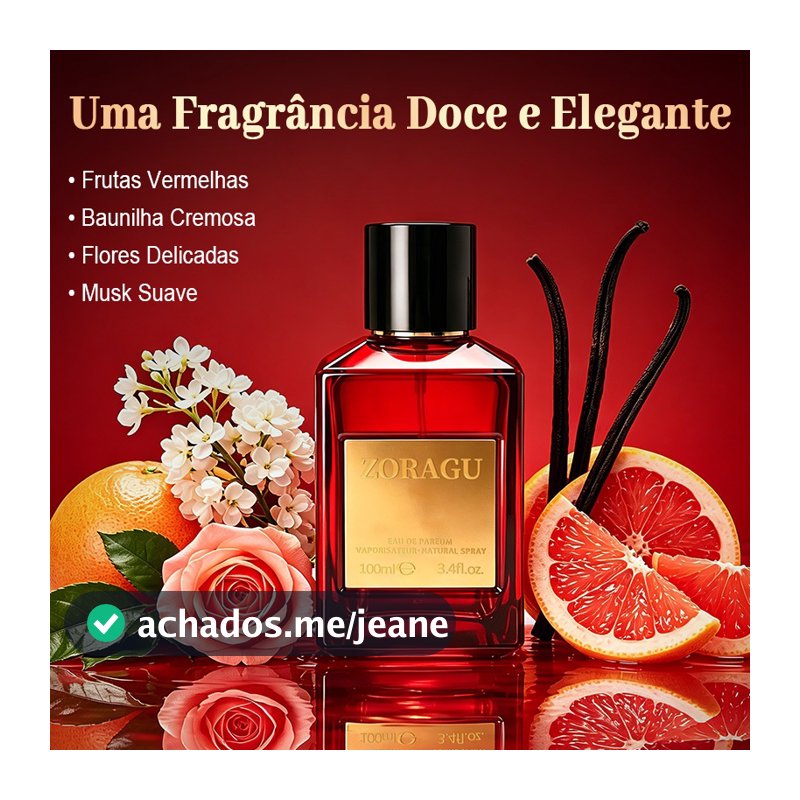 [ZORAGU Oficial] Perfumes Feminios Árabes 100ml - Eau De Parfum fragrância de longa duração Aroma Doce Elegante