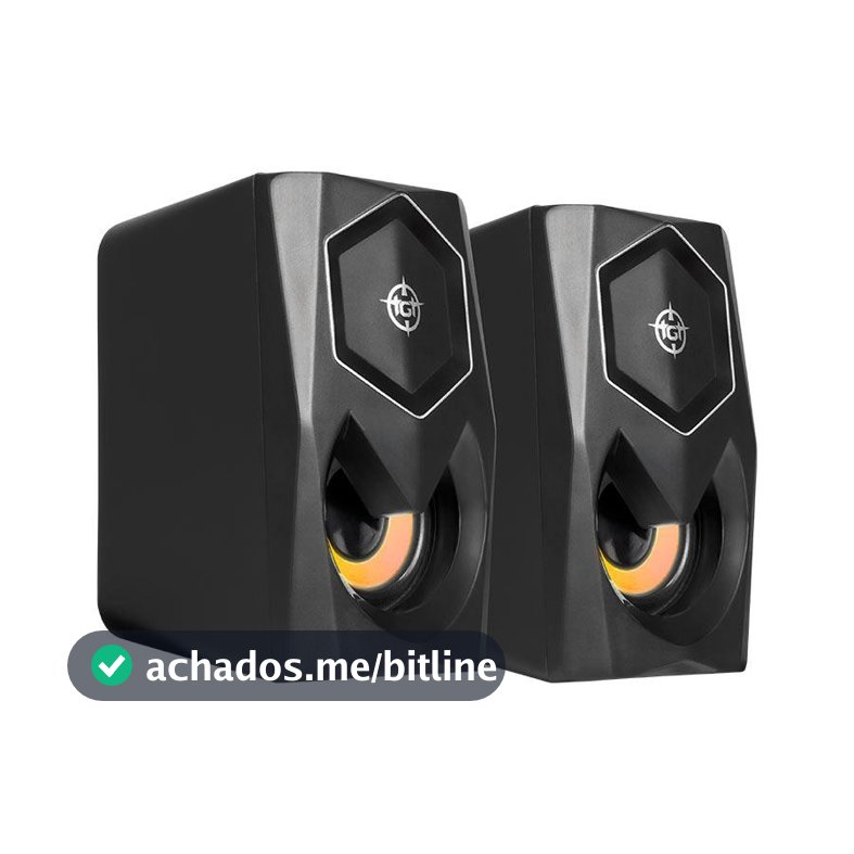 Caixa de Som TGT Sentry, Rainbow, 2x3W RMS, Preto, TGT-STY-RBW02