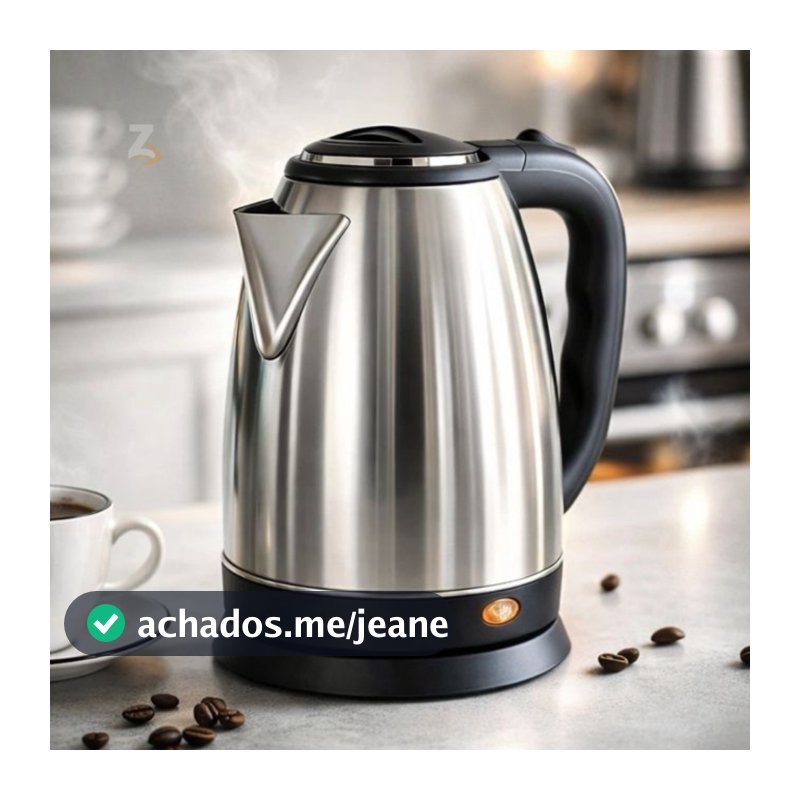 Chaleira Elétrica Inox 1.8 Litros Desligamento Automático Aquecimento Rápido