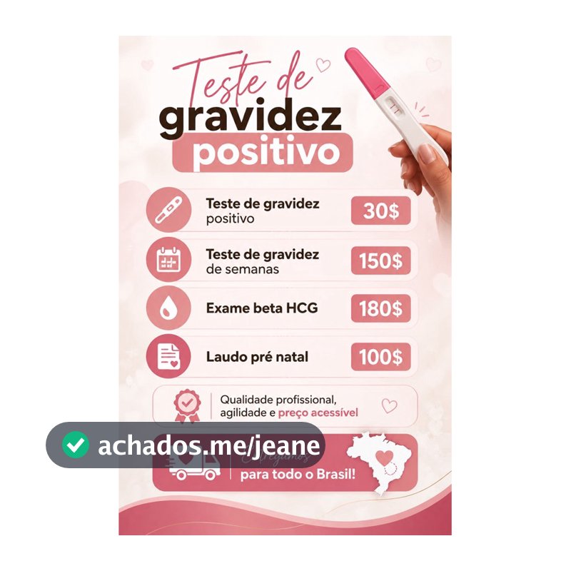 TESTE DE GRAVIDEZ POSITIVO