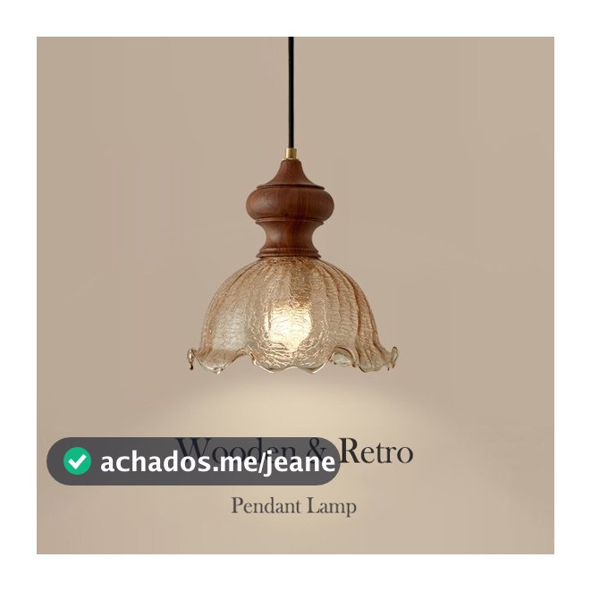 Lustre Sala Jantar Vidro Rachado Com Gelo Pendente Luminaria Teto Nogueira Lampu Gantung Dekorasi Mesa De Jantar, Quarto