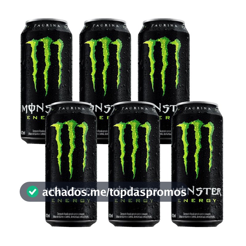 Energético Monster Energy Original 473ml - 6 Unidades