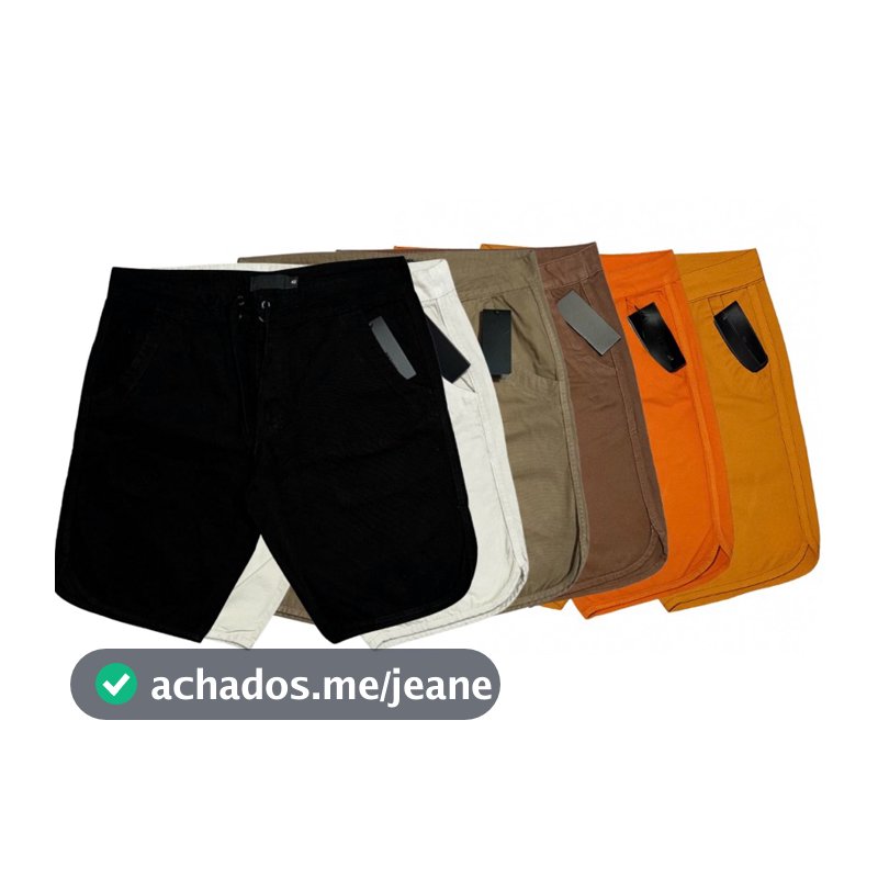 Bermuda Sarja Casual Premium - Masculino - Consultar Marca no Chat - Envio Rápido