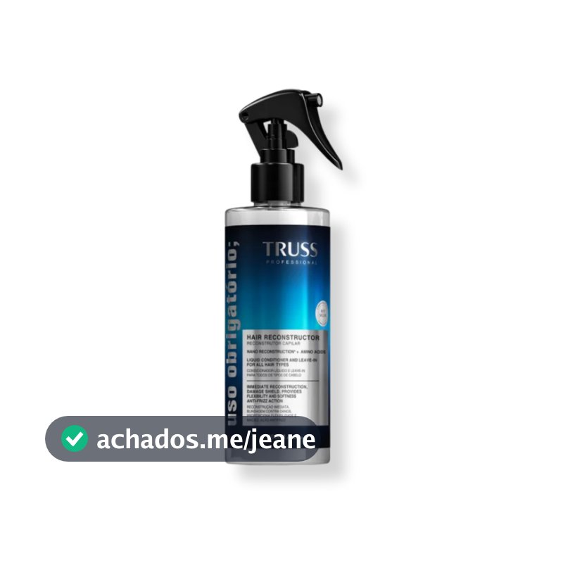 Truss - Spray Tratamento Reconstrutor 260ml Uso Obrigatório
