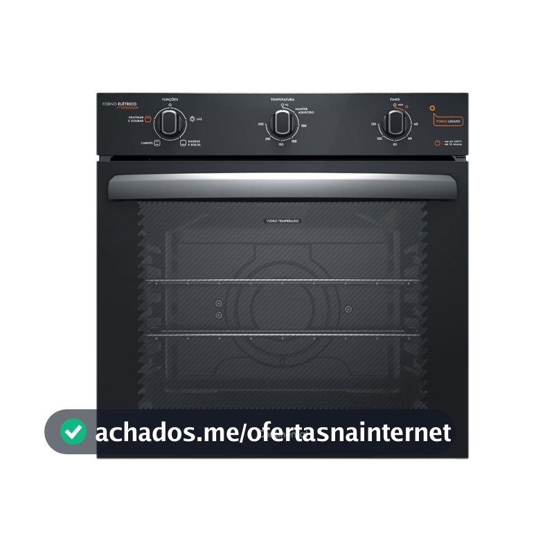 Forno de Embutir Elétrico Continental 80L com TOPLimpaFácil (OC8EM)