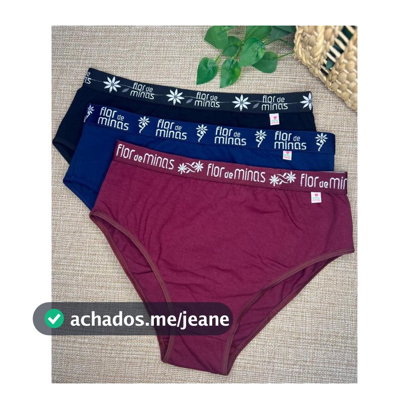 Kit 6pç Tangão Feminino Plus Size Calcinha de Cós alto Especial Cores Lisas em Cotton