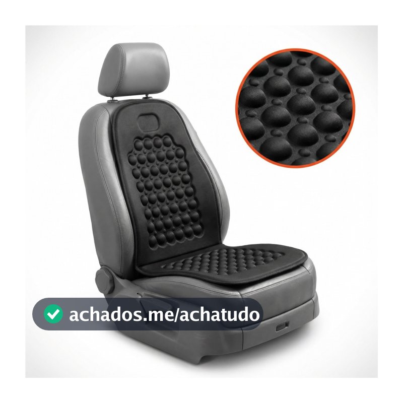 Encosto Massageador Lombar Ortopédico Automotivo Assento Para Banco De Carro Universal