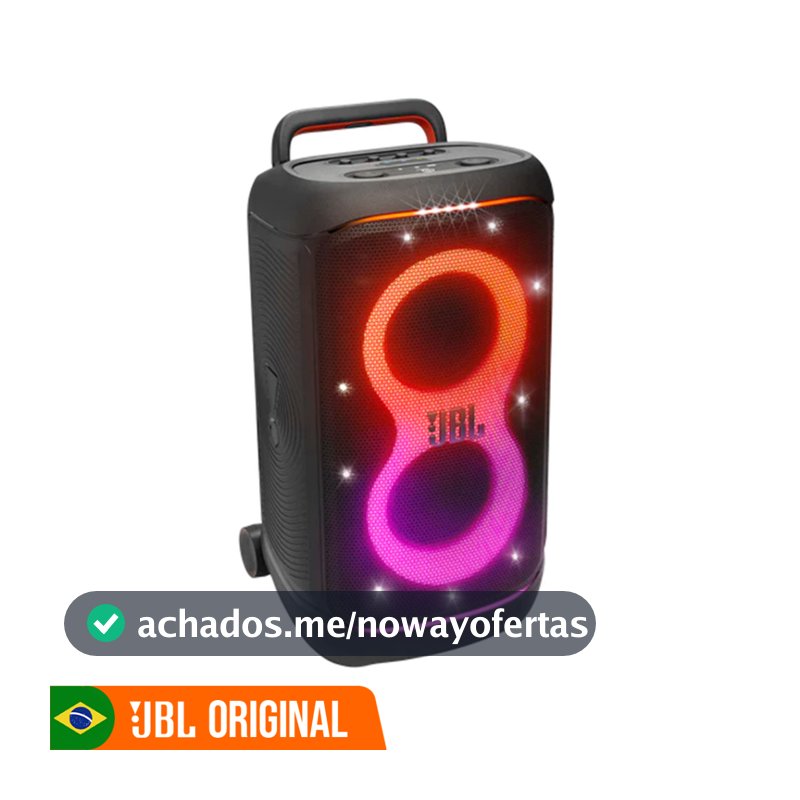 Caixa de Som JBL PartyBox 520 400W RMS, Preto Original - Lançamento