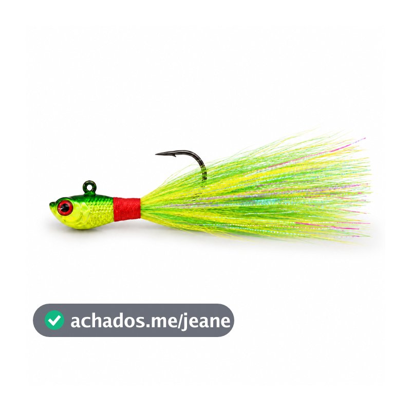 Isca Artificial Jig Xuxinha 7cm Pesca Tucunaré Traíra Robalo Kit 1 3 5