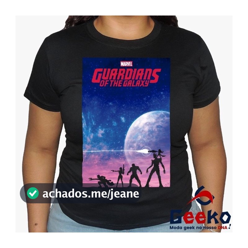 Baby Look Geek Guardiões da Galáxia -  Guardians Of The Galaxy - All Geek