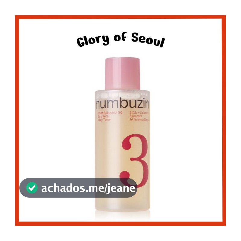 NUMBUZIN No.3 Bifida Bakuchiol 50 Zero Pore Milky Toner 200ml