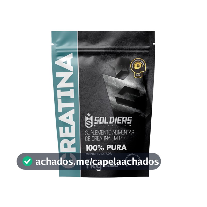 Creatina Suplemento Monohidratada em Pó 100% Pura Importada - Soldiers Nutrition