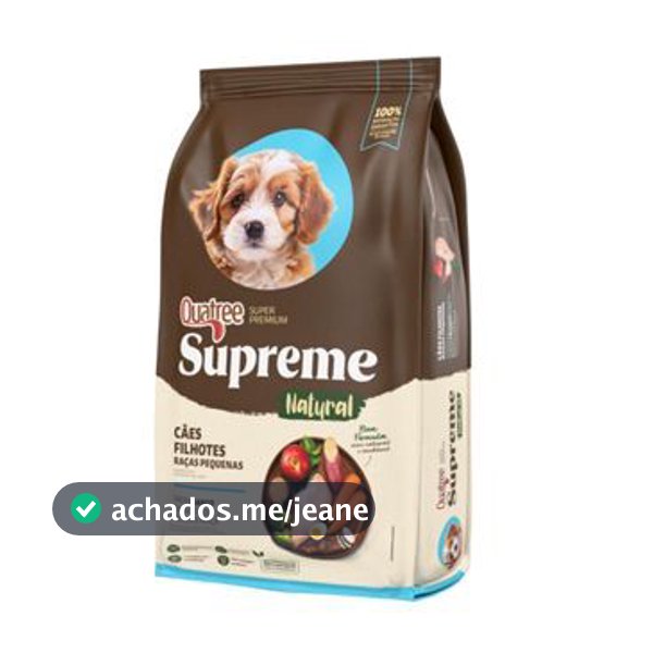 Ração Quatree Supreme Filhote Raças Pequenas 10,1 kg