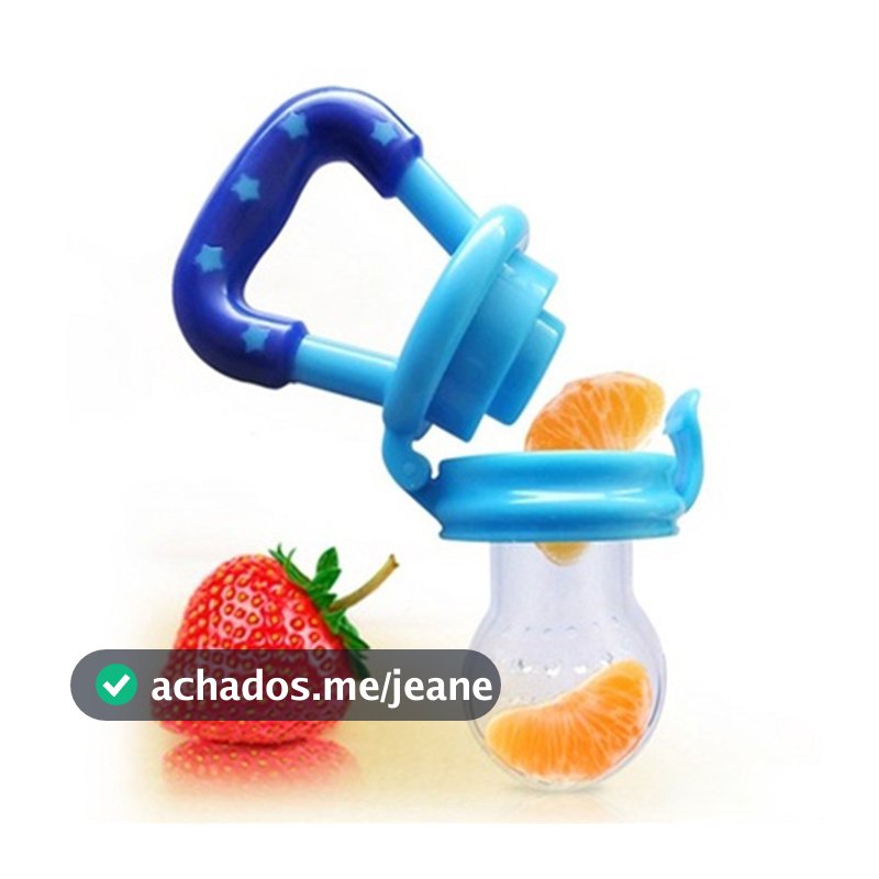 Bico de Frutas de Bebê, Chupeta Alimentadora para Introdução Alimentar, com Silicone Macio