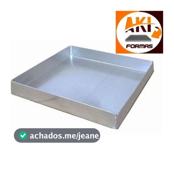 FORMA PARA BROWNIE 35X35X3 OU ROCAMBOLE FEITA DE ALUMINIO COM NOTA FISCAL (( CAIXA 9 ))