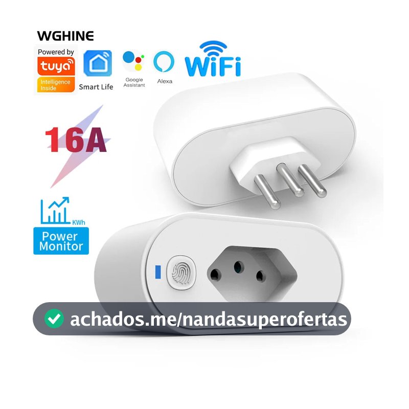 KIT1/2/3 SMART PLUG-Adaptador de soquete Wi-Fi Tuya Smart Life App Control Alexa Google Home Adaptador de soquete 16A