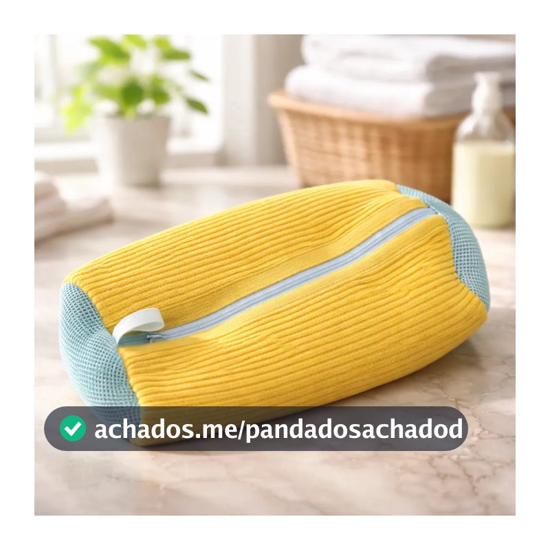 Saco de lavar Tênis sapatos para máquina de lavar roupa Bolsa Anti Deformação 39 x 25cm