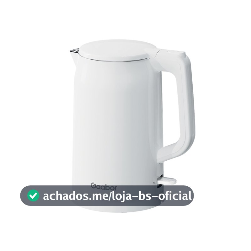 Gaabor Chaleira Branca com Apito 1500W Anticorrosiva e Durável Controle Preciso de Temperatura EK20M-WH01A -1