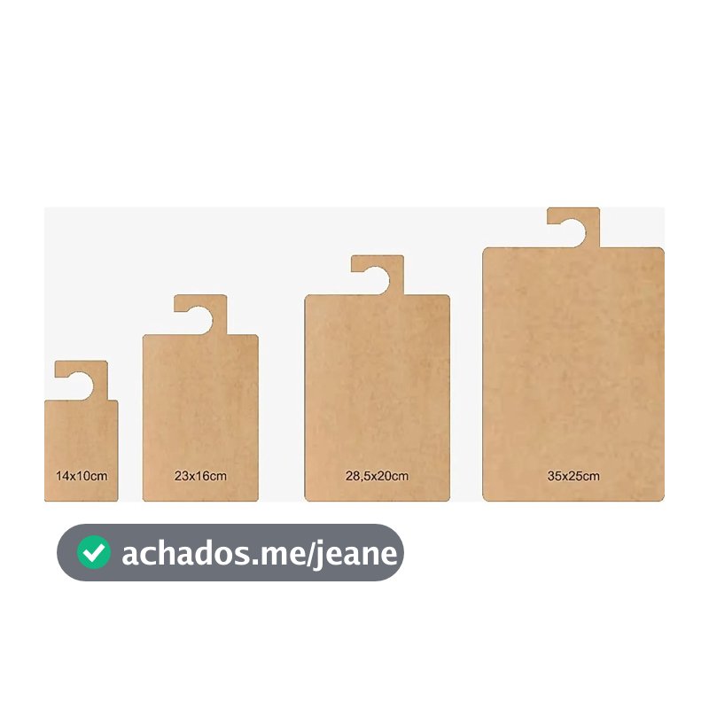 Kit De Gabarito Dobra Roupa Com 4 Peças Mdf Promoção