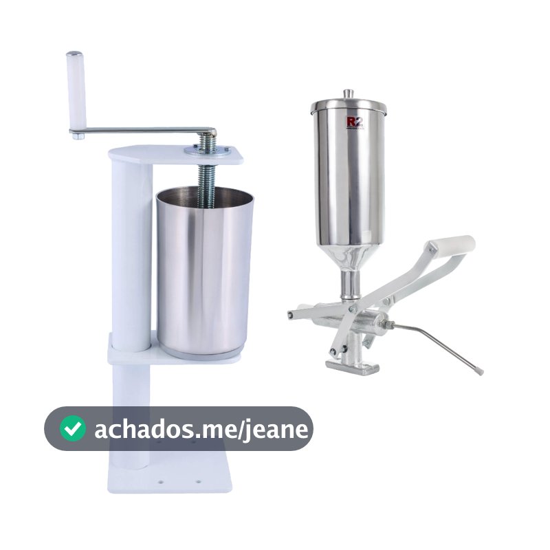 Kit Masseira Máquina Modeladora Churros Fuso Tubo + 1 Doceira Recheadeira Recheador Injetor Bomba Churros + Espanhol -R2