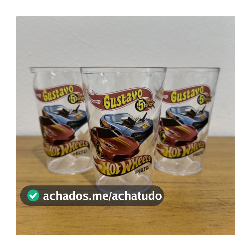 KIT 50 COPOS 300ML PERSONALIZADOS QUALQUER TEMA!