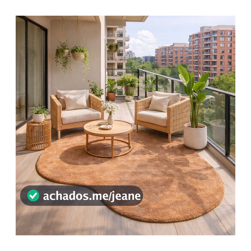 Tapete Decorativo Orgânico Moderno 3,0x2,0 / 3Mts Pelo Macio c/ Antiderrapante Sala Quarto Clinica Hall Kazarumada