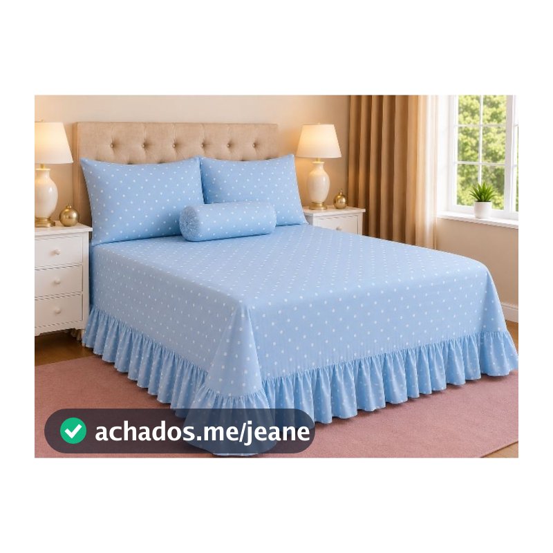 Kit Colcha Cobre Leito Estampado Premio, 400 fios 3 peças, Matelado  - (Casal ou Queen)