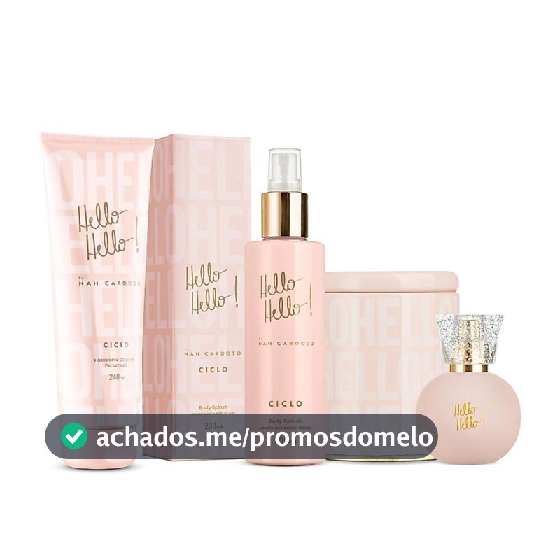 Combo Linha Hello Hello Deo Colônia 50ml + Hidratante + Body Splash