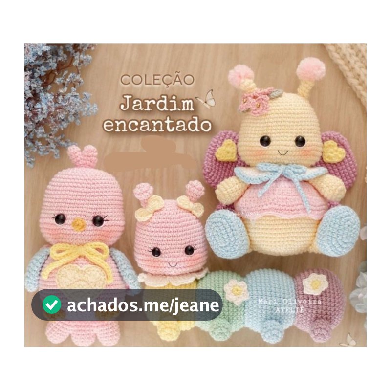jardim encantado de croche amigurumi