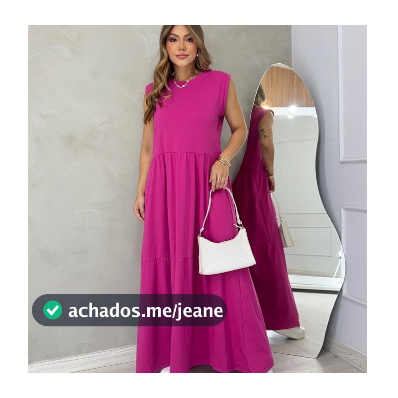 Vestido liso longo regata - básico e essencial