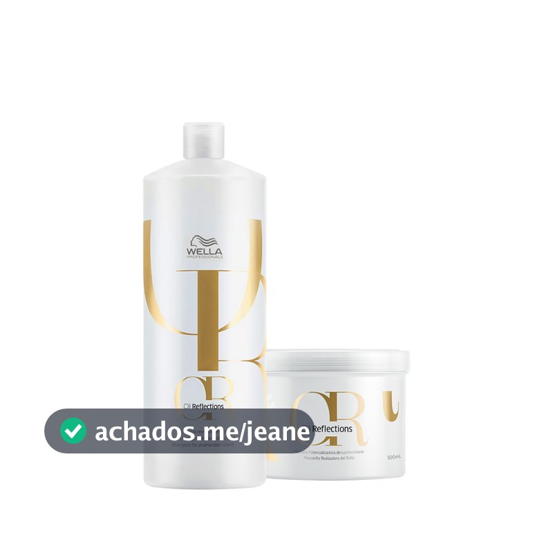 Kit Wella Professionals Oil Reflections Shampoo e Máscara (2 produtos).