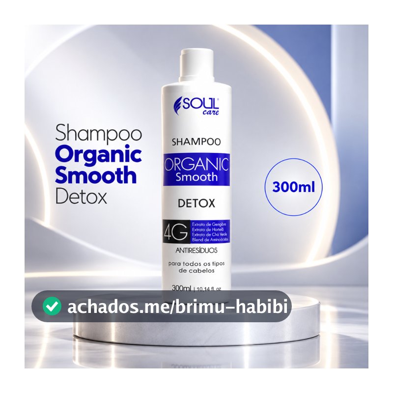 Selagem Capilar Orgânica Soul Care Sem Formol Redução de Volume Frizz e Cabelos Alinhados