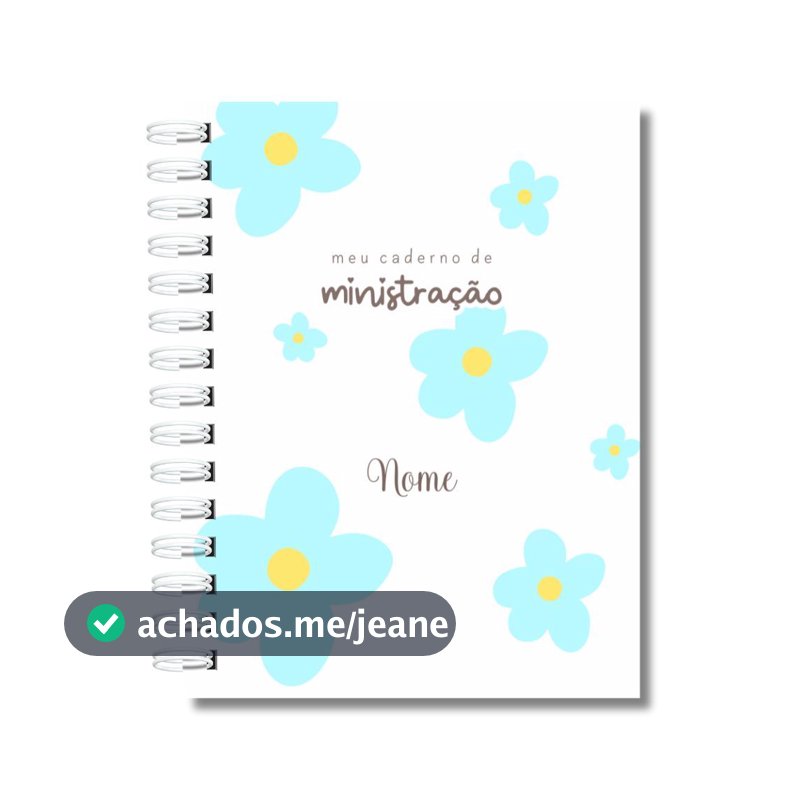 Caderno Agenda Ministração Anotações de Pedidos Deus Ministrar Cultos Estudos Bíblicos Sermões Presentes Pastoras