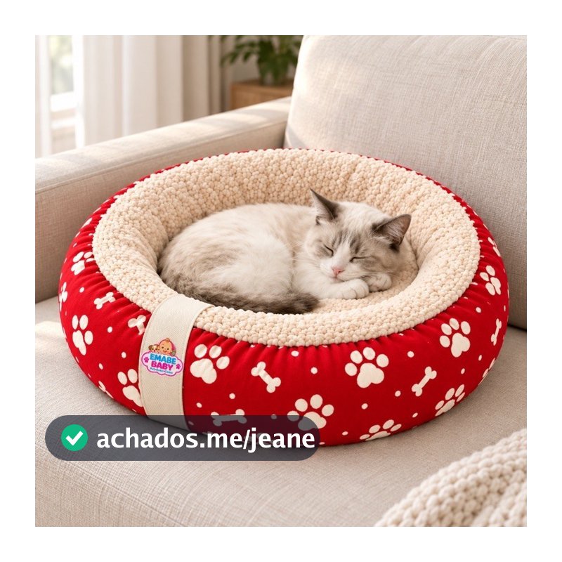 caminha de gato nuvem 50x50 sherpa antialérgica antiderrapante
