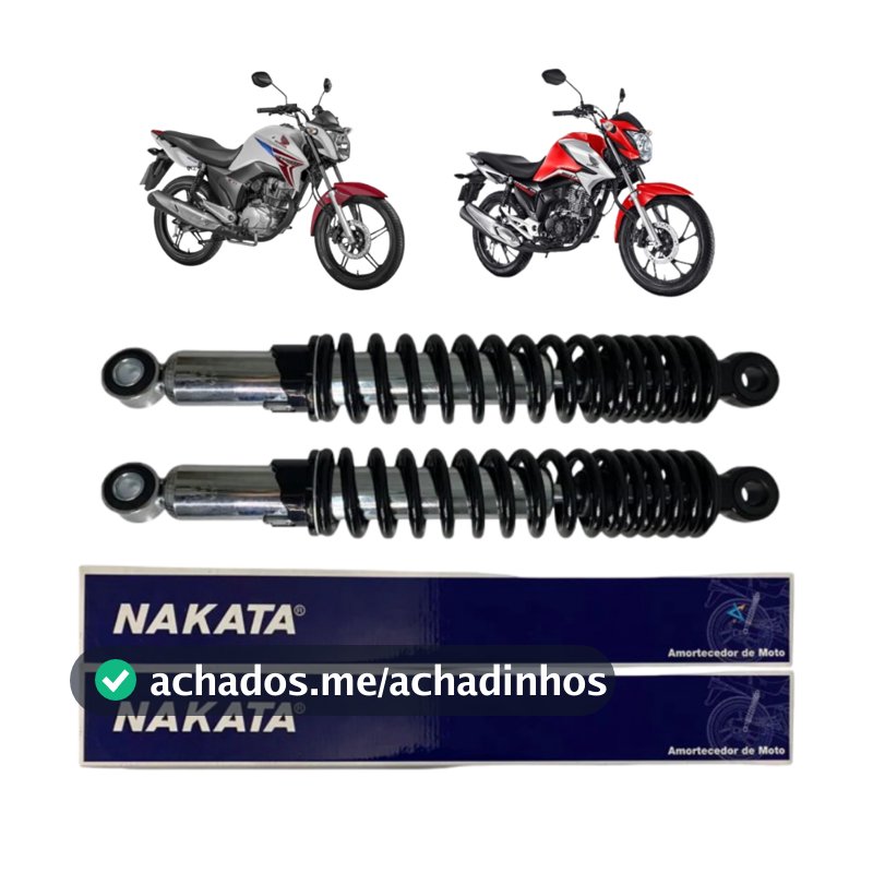 Par Amortecedor Traseiro Cg Titan Fan 150 160 2004 à 2023 Original Nakata
