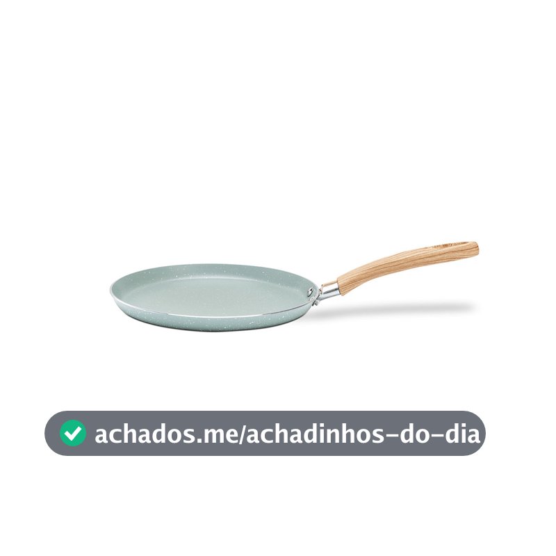 Tapioqueira Panquequeira De Indução Brinox Ceramic Life Botanika 22cm 500ml Verde