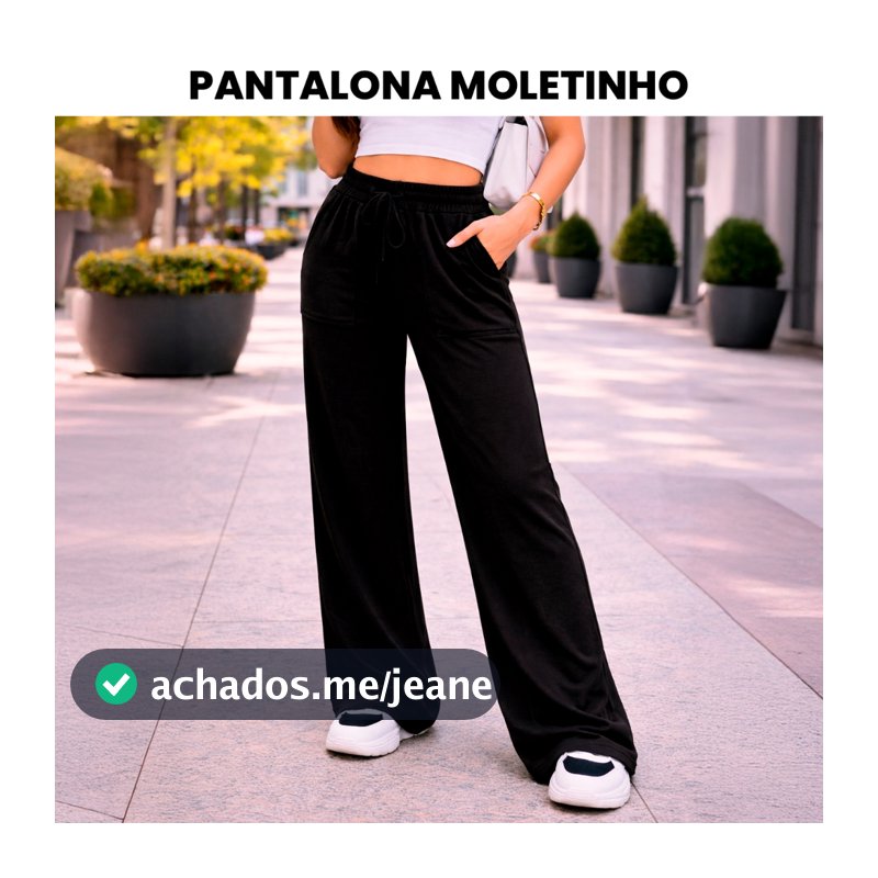 Calça Pantalona Feminina Cintura Alta Barra a Fio Elegante e Confortável