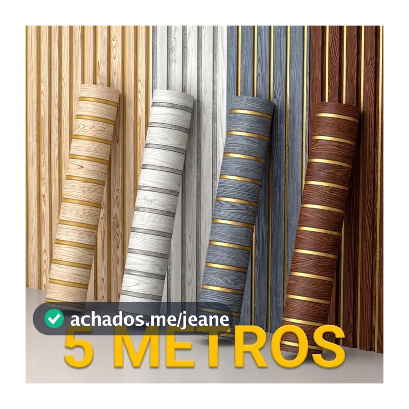 Papel De Parede 5 Metros Com Relevo 3D Madeira Painel Ripado Decoração De Parede Moderna Com Textura Retrô Várias Cores