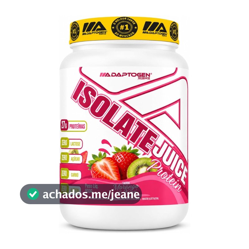 Isolate Juice Isolado Zero Lactose 900g Adaptogen