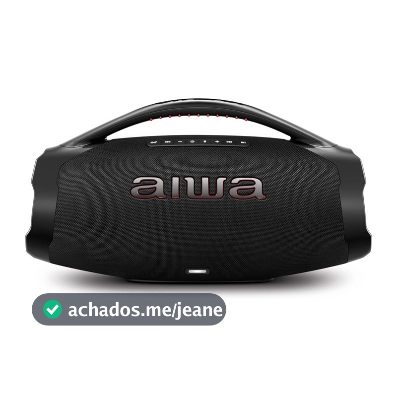 Caixa de Som AIWA a Boombox Plus 200W Bluethooh AWS-BBS-01-B Preto
